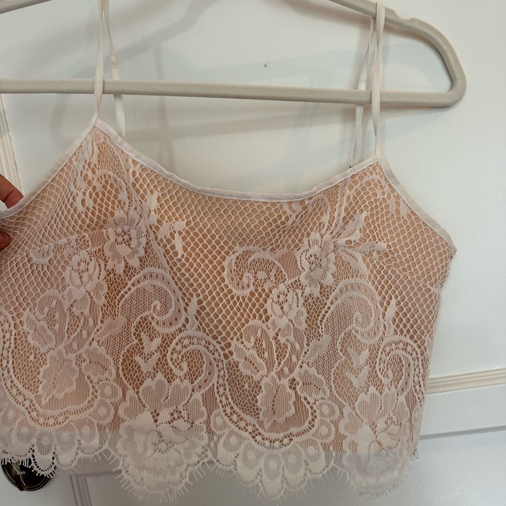 Lace crop top